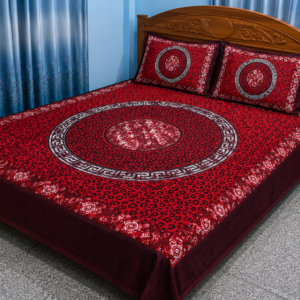 Home king size cotton bedsheet with 2 pillow cover (copy)
