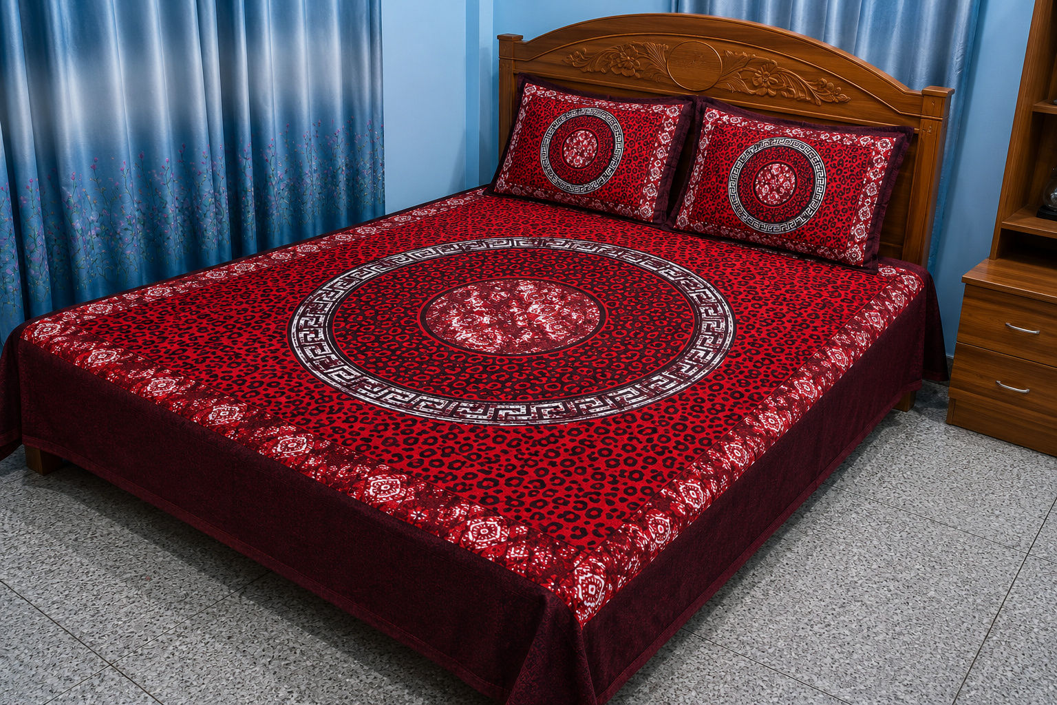 king size cotton bedsheet with 2 pillow cover (copy) king size cotton bedsheet with 2 pillow cover (copy)